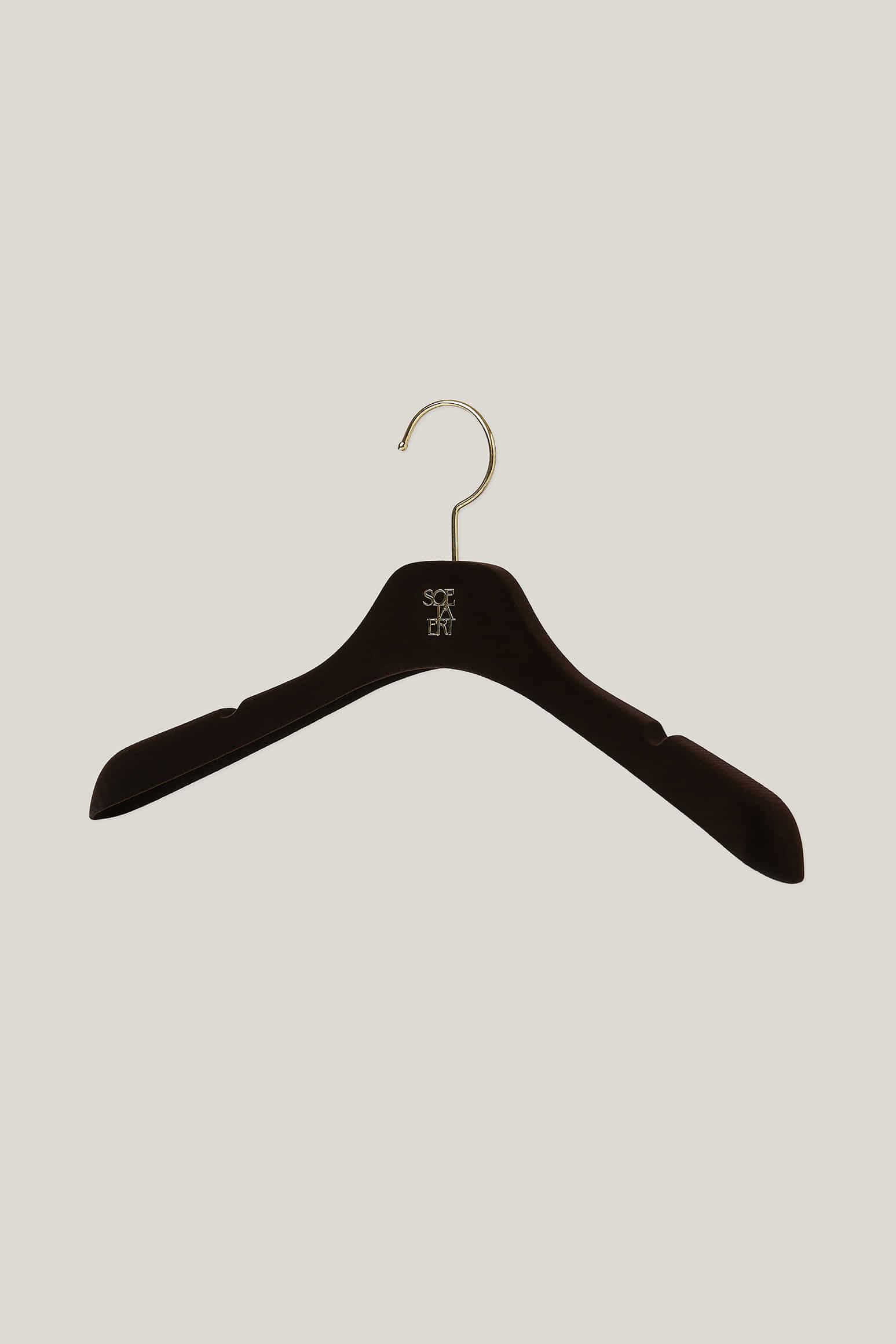 Premium Velvet Nonslip Hanger (Dark Brown)