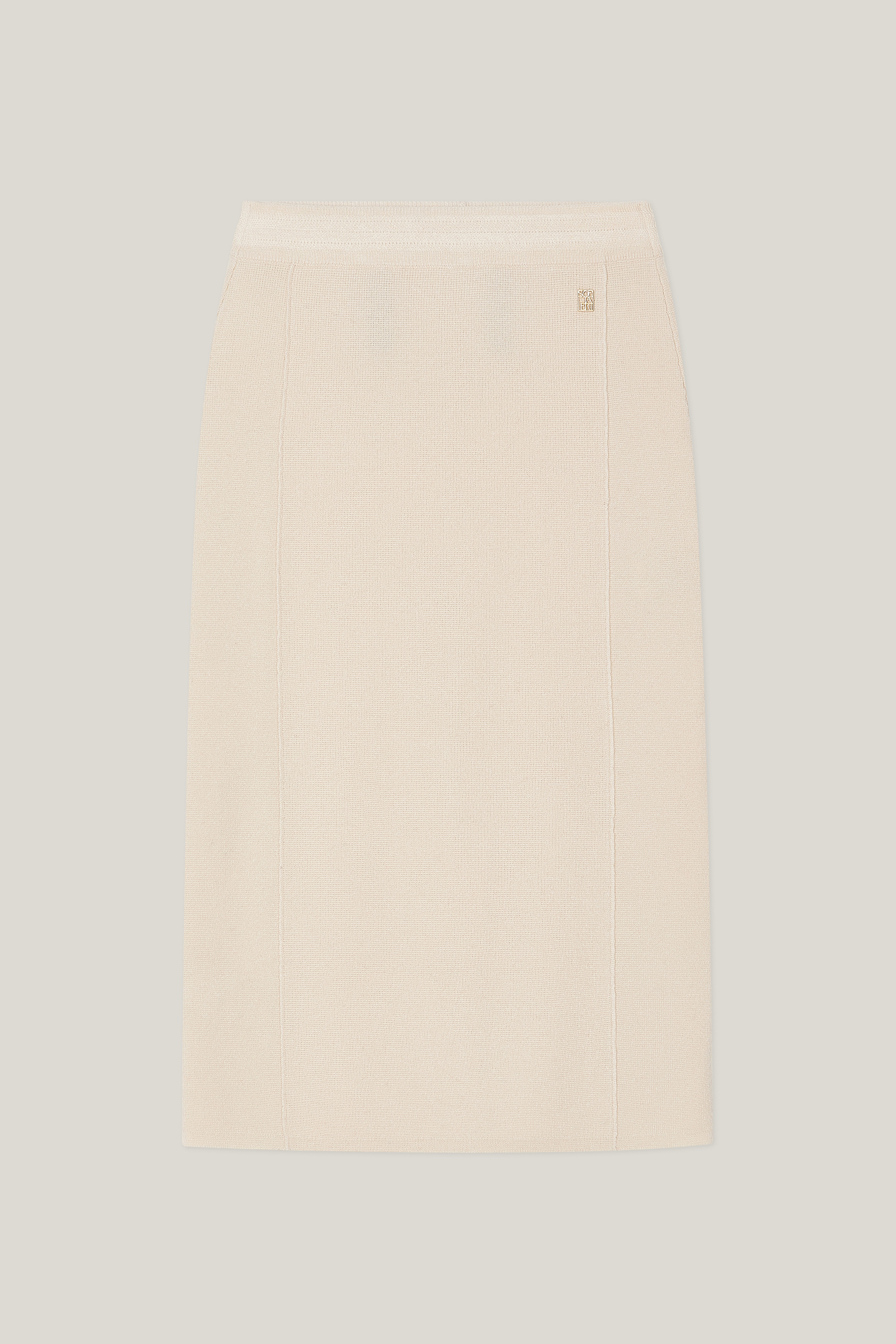 Jade Midi Skirt (Sand Beige)